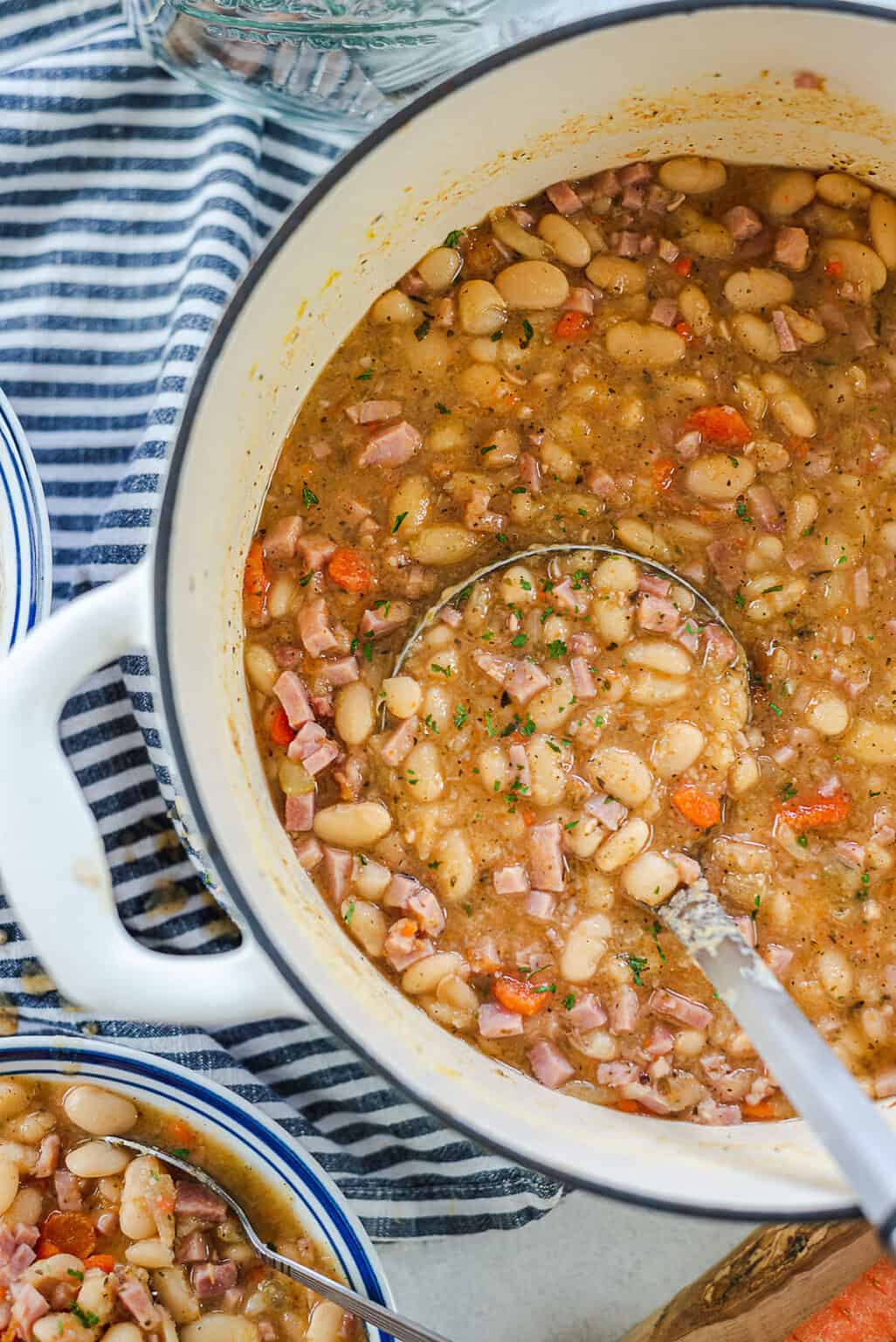 White Bean and Ham Soup Recipe | Buns In My Oven