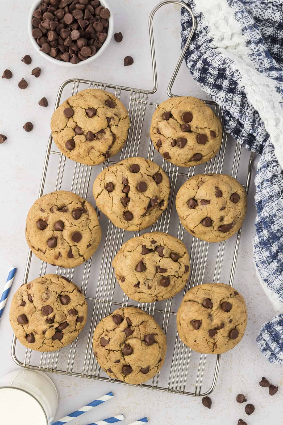 Soft and Chewy Mini Chocolate Chip Cookies - Just a Taste