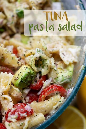 Cold Tuna Pasta Salad With Avocado Tomato Buns In My Oven