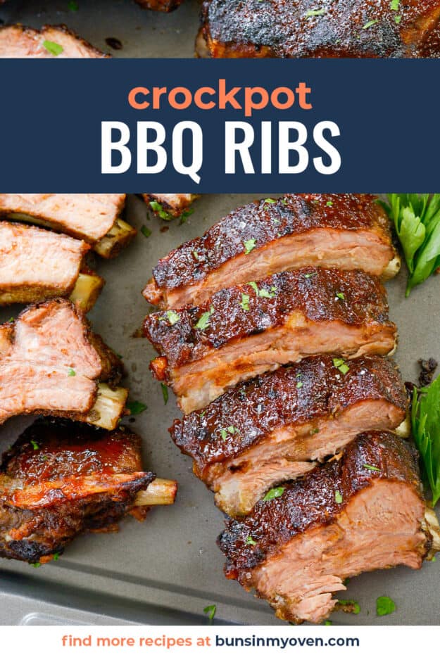 The BEST Crock Pot Ribs Recipe | Buns In My Oven