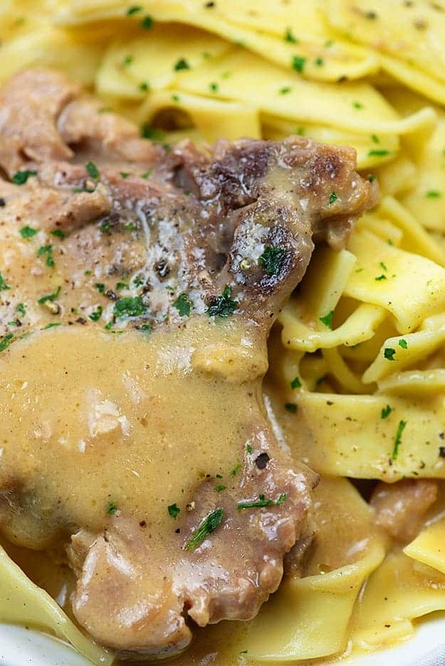 Crock Pot Smothered Pork Chops — Buns In My Oven