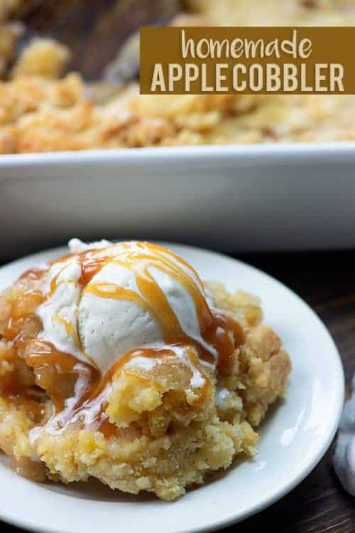 Homemade Apple Cobbler Recipe | Buns In My Oven