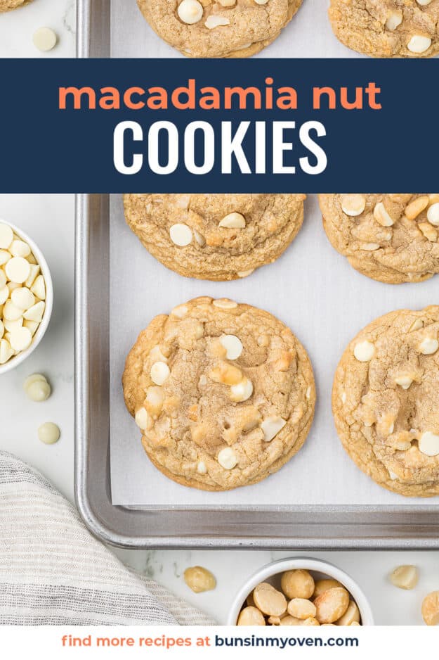 Cookies on baking sheet.