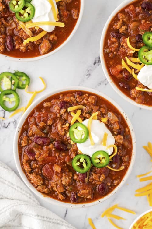 Healthy Turkey Chili Recipe | Buns In My Oven