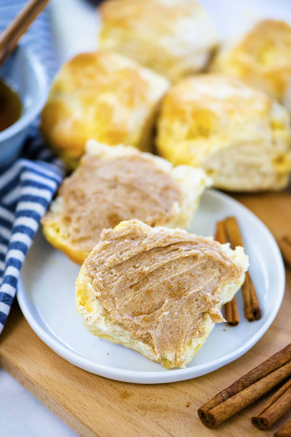 Skillet Biscuits with Cinnamon-Honey Butter Recipe - How to Make Skillet  Biscuits