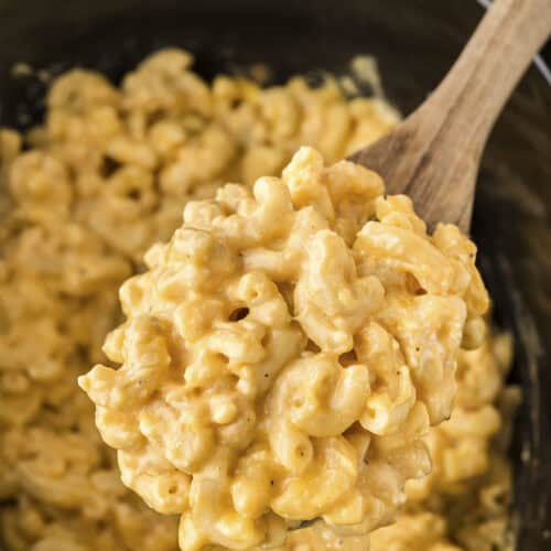 Our FAVORITE Slow Cooker Mac and Cheese! Extra Cheesy!