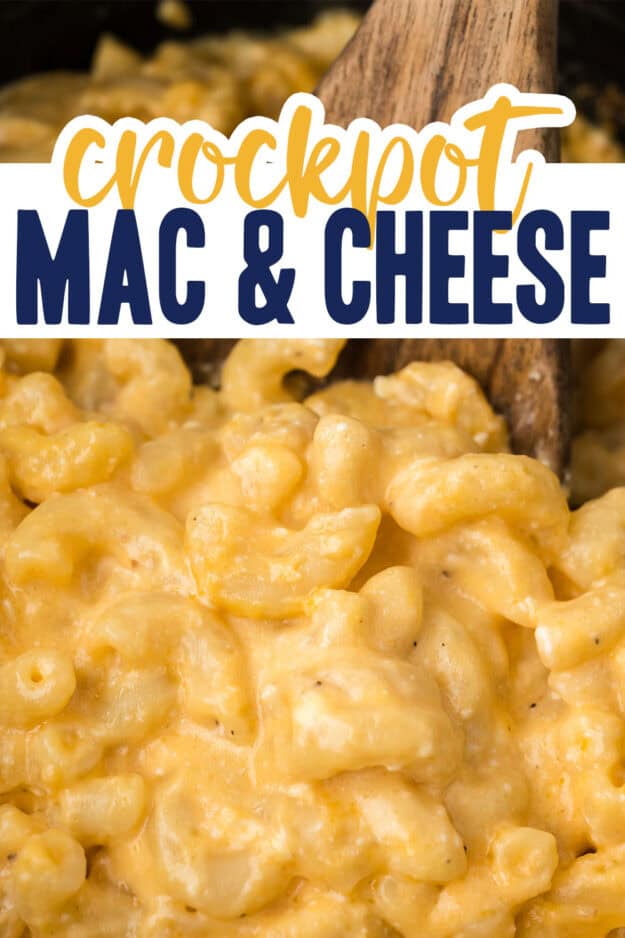 Macaroni and cheese in slow cooker.