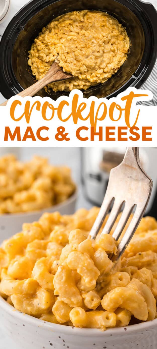 Collage of macaroni and cheese images.