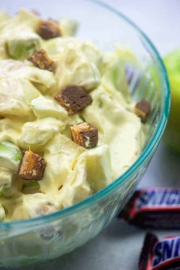 The BEST Snickers Apple Salad Recipe From BunsInMyOven.com