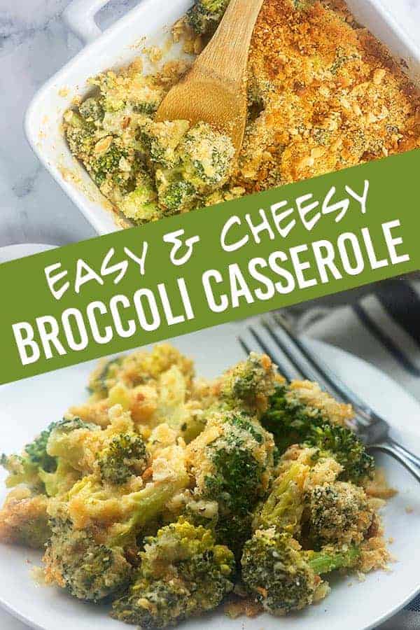 A plate of food with broccoli and a baking dish with broccoli.