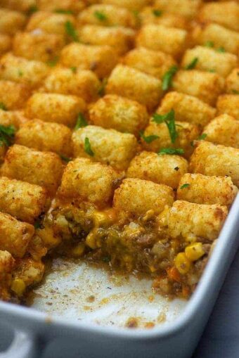 Grandma's Tater Tot Casserole Recipe | Buns In My Oven