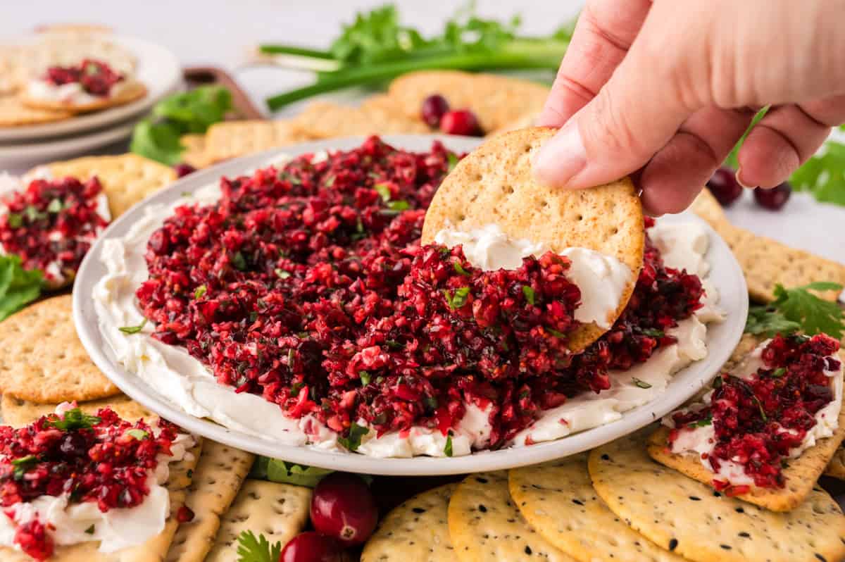 Cranberry Cream Cheese Dip | Buns In My Oven