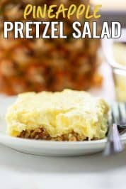 Pineapple Pretzel Salad - A Midwestern classic recipe!