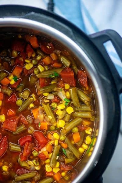 Instant Pot Vegetable Soup | Buns In My Oven