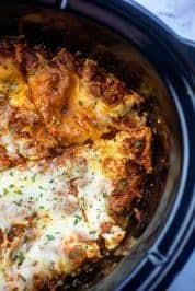 Easy Crockpot Lasagna Recipe | Buns In My Oven