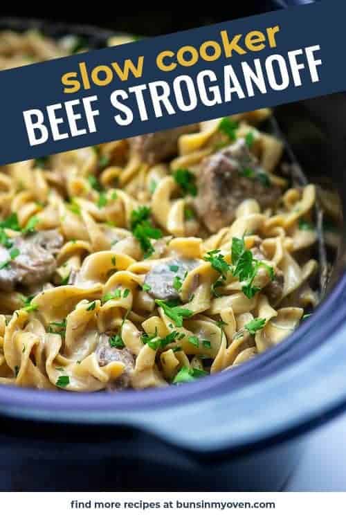 Creamy Slow Cooker Beef Stroganoff Recipe Buns In My Oven 