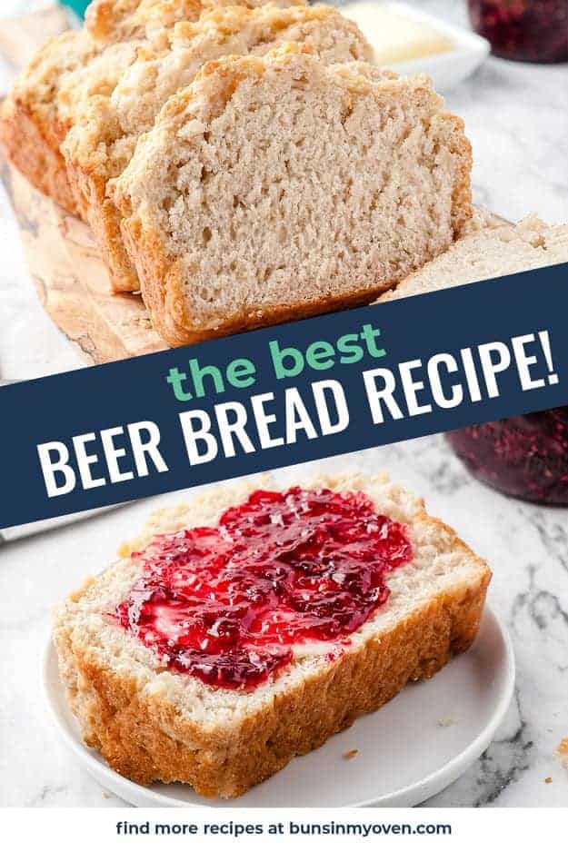 Easy Buttery Beer Bread Recipe | Buns In My Oven