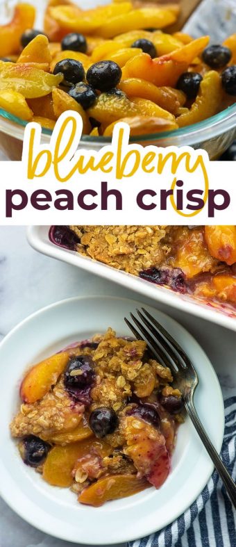 The BEST Favorite Peach Blueberry Crisp — Buns In My Oven