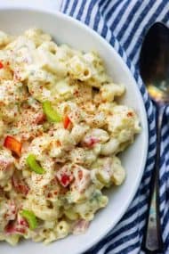 Amish Macaroni Salad - Sweet, Creamy, and Crunchy! | Buns In My Oven