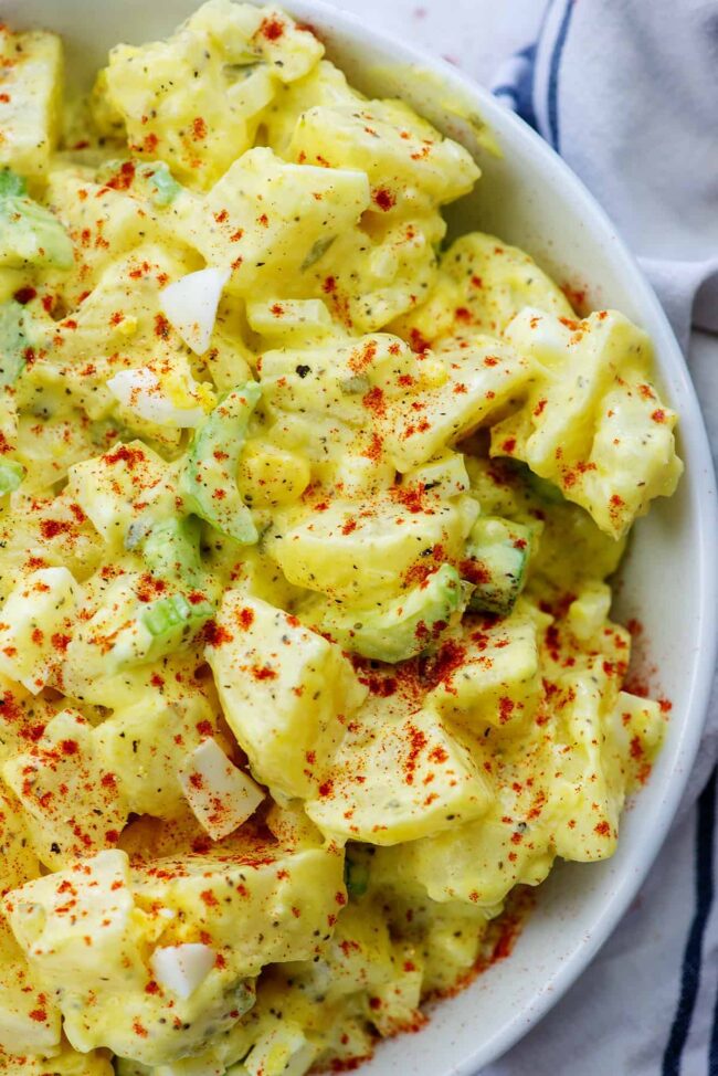 The BEST Amish Potato Salad Recipe | Buns In My Oven