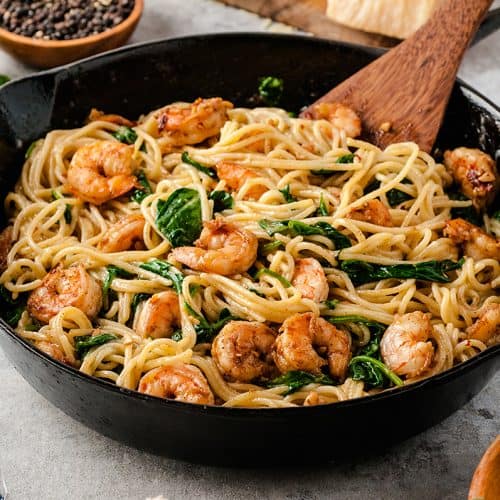 25 Minute Garlic Shrimp Pasta — Buns In My Oven