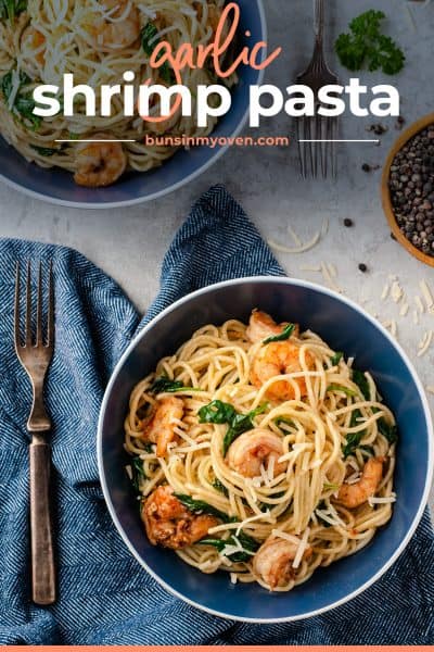 25 Minute Garlic Shrimp Pasta — Buns In My Oven