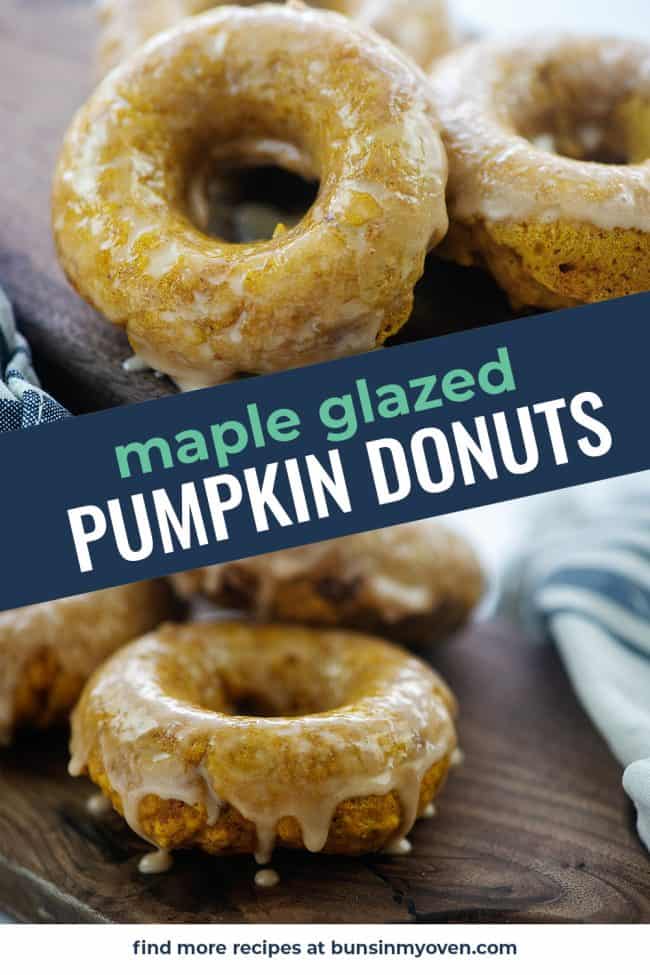 The BEST Pumpkin Donuts with Maple Glaze — Buns In My Oven