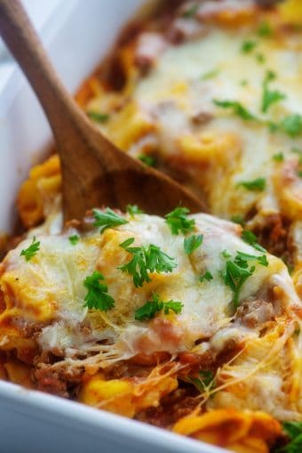 Extra Cheesy Million Dollar Baked Tortellini — Buns In My Oven