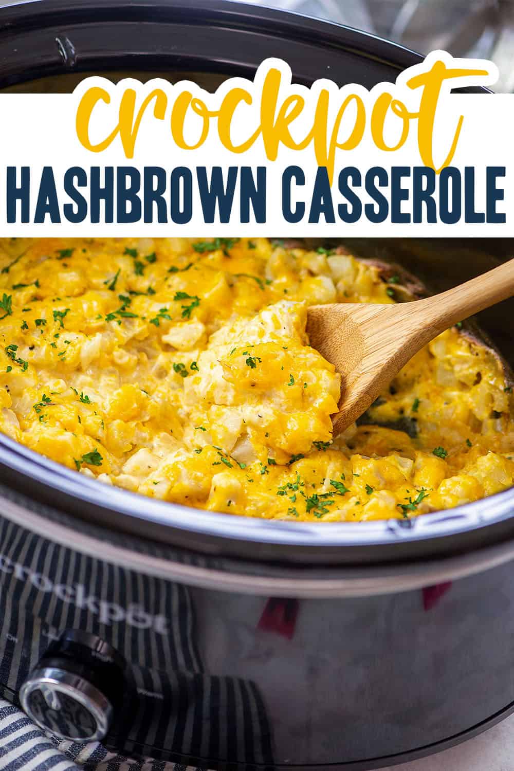 Cheesy Hashbrown Casserole In The Slow Cooker! | Buns In My Oven