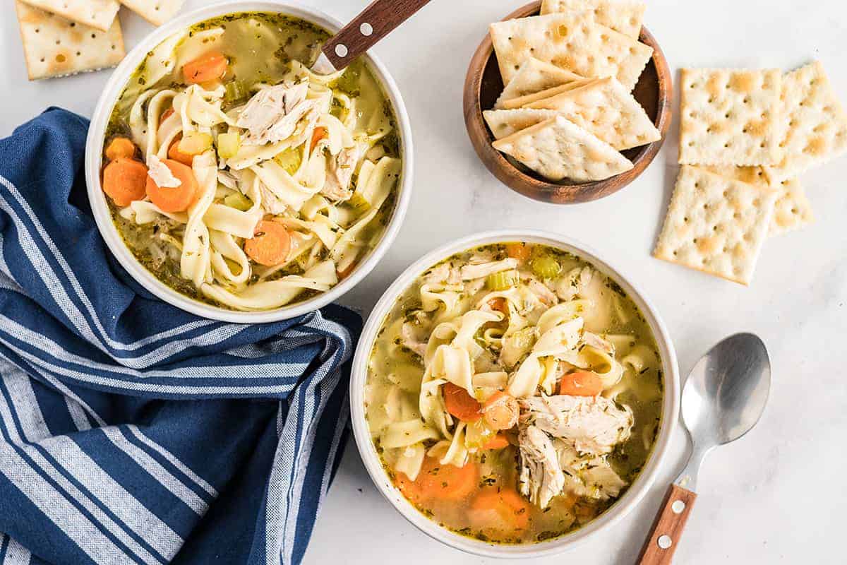 Instant Pot Chicken Noodle Soup | Buns In My Oven