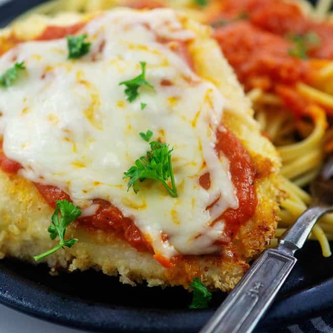 Crispy Baked Chicken Parmesan | Buns In My Oven