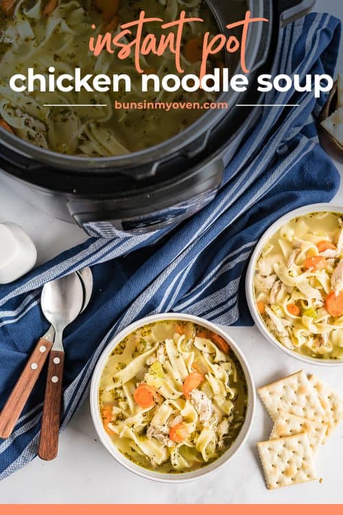 Instant Pot Chicken Noodle Soup | Buns In My Oven