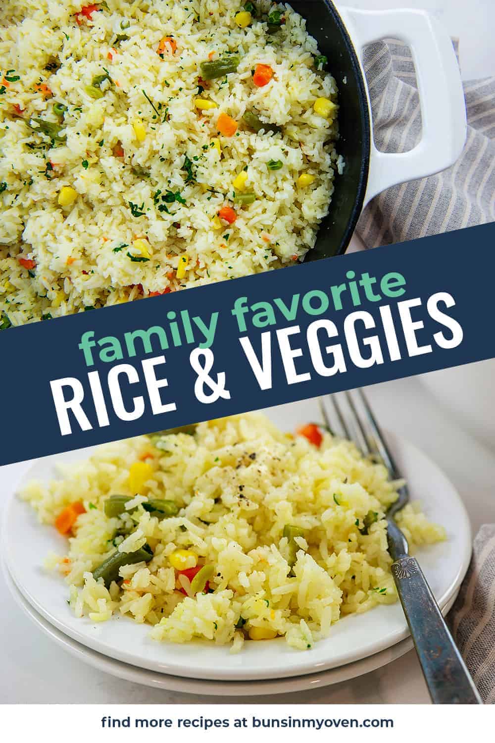 Quick & Easy Rice With Vegetables | Buns In My Oven