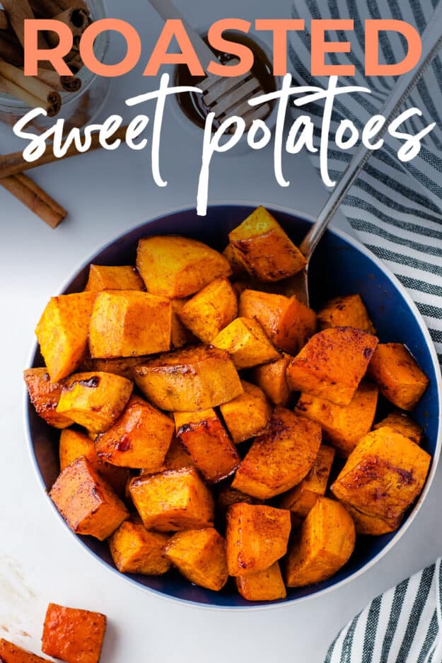 Honey Cinnamon Sweet Potato Cubes