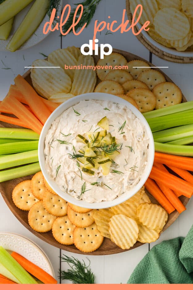 Bowl of dip surrounded by chips and crackers.