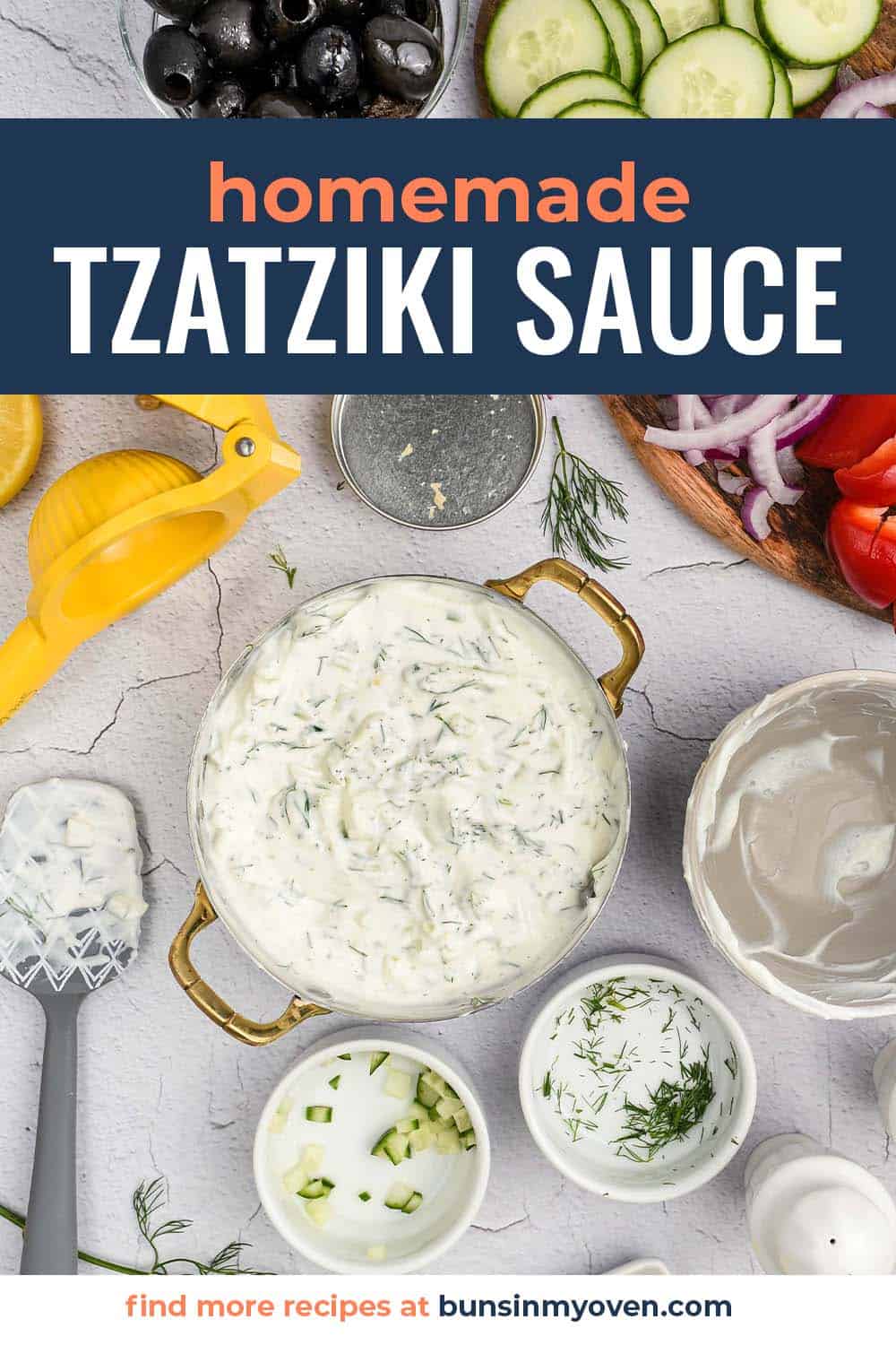 Easy Tzatziki Sauce Recipe | Buns In My Oven