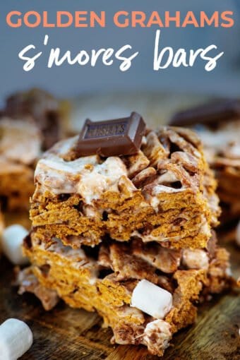 Golden Graham Bars (No Bake S'mores Bars)