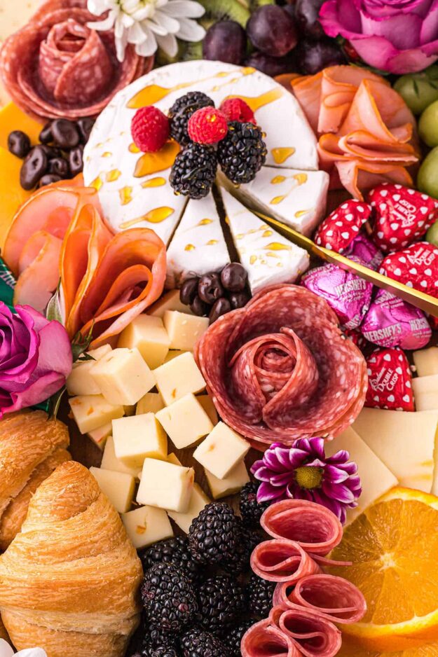 Mother's Day Charcuterie Board (With Salami Roses!)