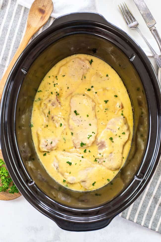 Crockpot Ranch Pork Chops | Buns In My Oven