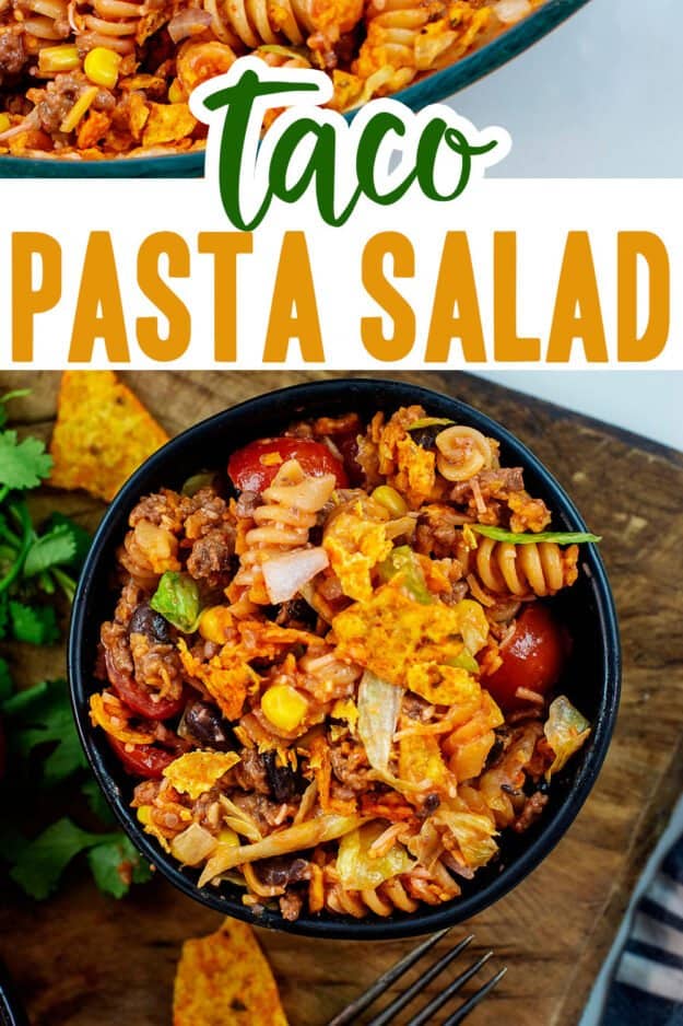 Taco Pasta Salad Recipe | Buns In My Oven
