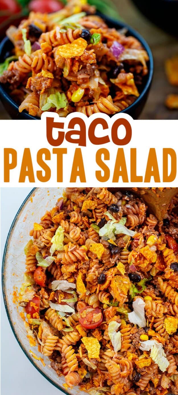 Taco Pasta Salad Recipe | Buns In My Oven