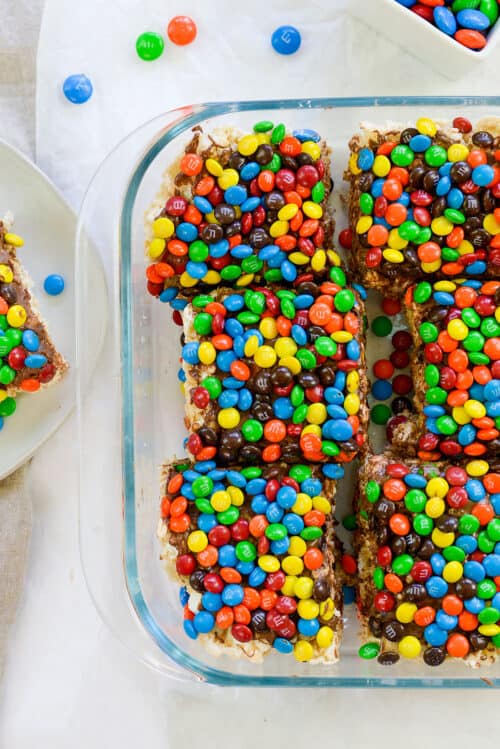 M&M Rice Krispies Treats | Buns In My Oven