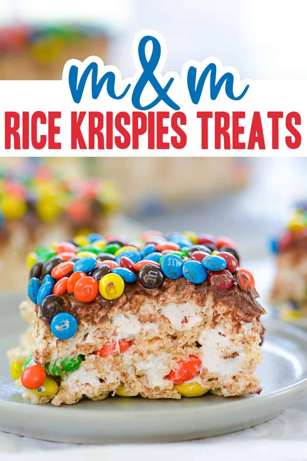 M&M Rice Krispie Treats - Alpine Ella