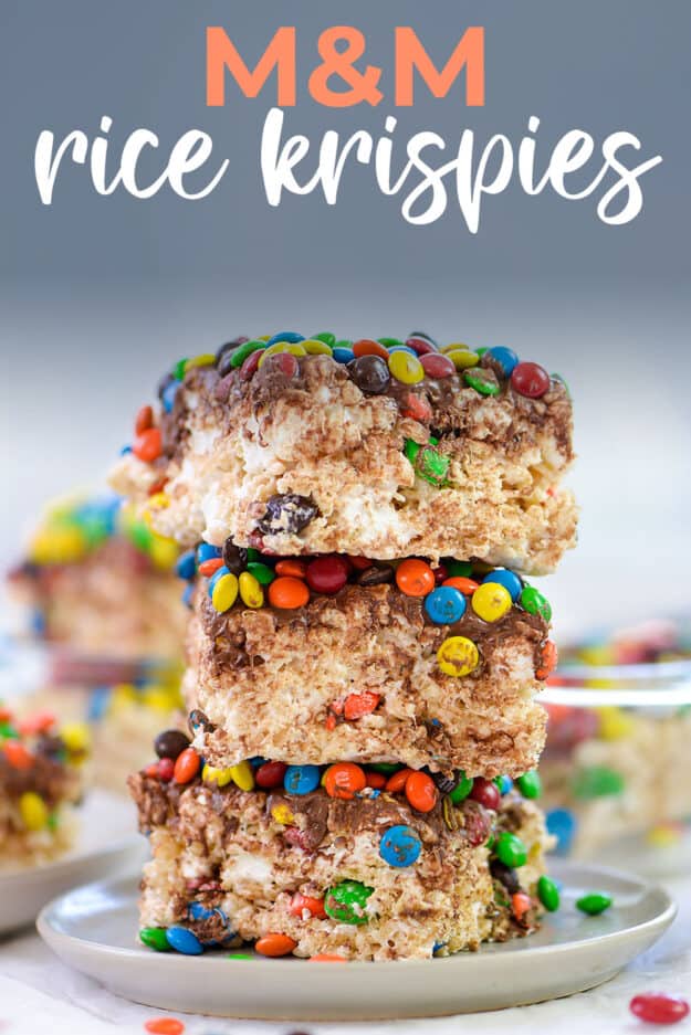 Peanut M&M Snickers Krispie Squares Separator - Gills Bakes and Cakes