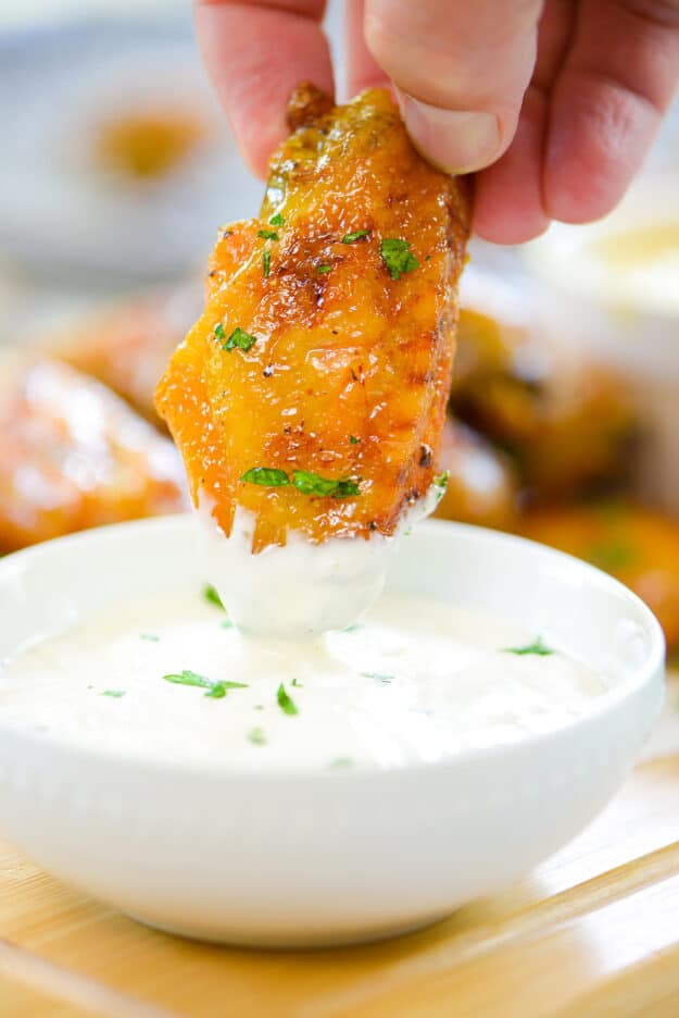 Crispy Honey Mustard Wings | Buns In My Oven