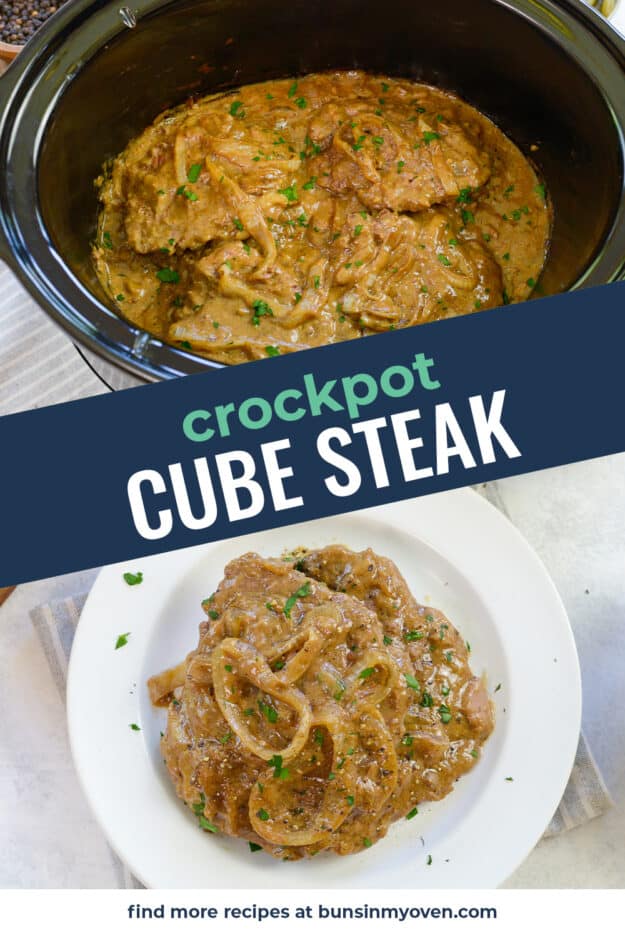 Crock Pot Cube Steak and Gravy | Buns In My Oven