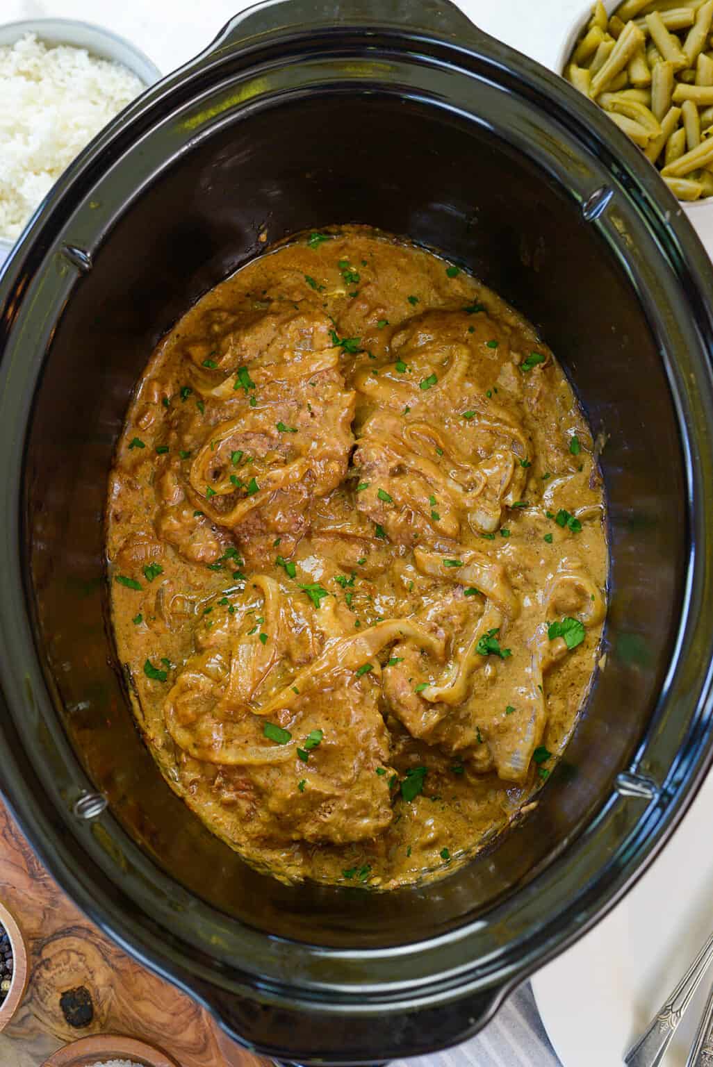 Crock Pot Cube Steak And Gravy Buns In My Oven 