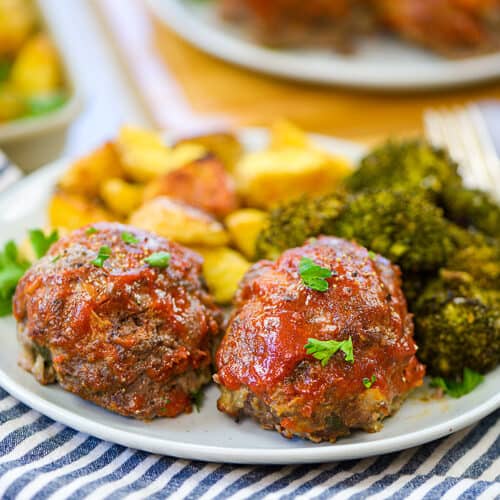 Sheet Pan Recipe for a Mini Meatloaf Dinner - Live Laugh Rowe