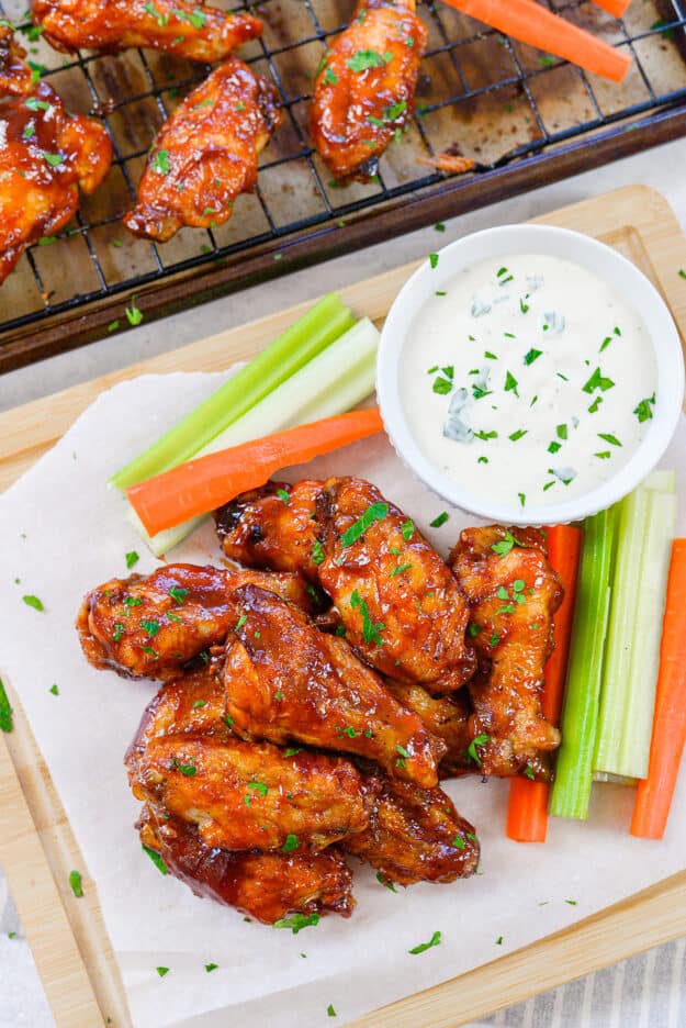 Honey BBQ Chicken Wings Recipe | Buns In My Oven