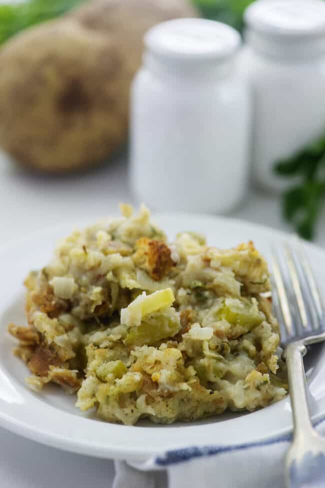 Amish Mashed Potato Stuffing Recipe | Buns In My Oven